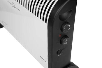 Elektriskais konvektora sildītājs telpu papildu apsildei 2000W 75m³ 3 režīmi turbo termostats balts CK2003T 360363 Eurom (360363)