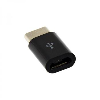 Sbox Адаптер AD.USB-C B, microUSB F, TYPE-C M, 480 Mbps, черный (AD.USB-C B)