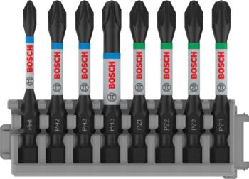 8 daļīgs uzgaļu komplekts L=50mm, Impact Control, Tiecienskrūvgriežiem, akumulatoru skrūvgriežiem PRO IMPACT SKRŪVGRIEŽA UZGAĻU KOMPLEKTS, 2608522328, BOSCH (2608522328)