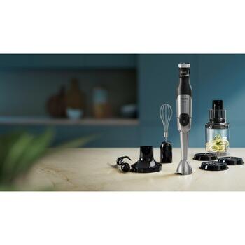 Philips Погружной блендер HR2684/00, мощность 1200 Вт, максимальная скорость 15000 об/мин, технология ProMix, спирализатор (HR2684/00)