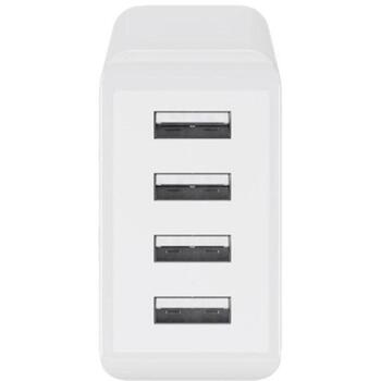 Goobay адаптер питания 44962, 30 Вт, 5 В, 3 А, 4x USB-A, белый, 1x CEE 7/16 (44962)