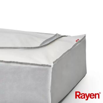 Rayen Premium коробка для одежды серая 01201211, 103x16x45см, прозрачный материал, двойная молния, отделение (01201211)