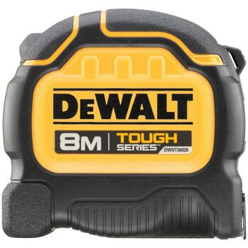 Dewalt Рулетка DWHT36928-0 8 м, 32 мм, Желтый, Двусторонняя печать, Прочный, Съемный магнитный крючок (DWHT36928-0)