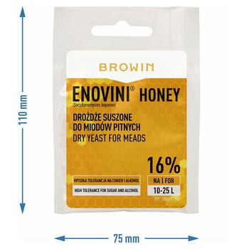 Browin медовые дрожжи 400370, 10г, 25л, сухие, для меда (400370)