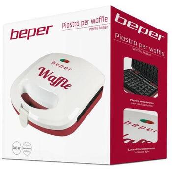 Beper Vafeļu panna BT.602H, 780 W, 2 gaismas indikatori, nelīpošais pārklājums (BT.602H)