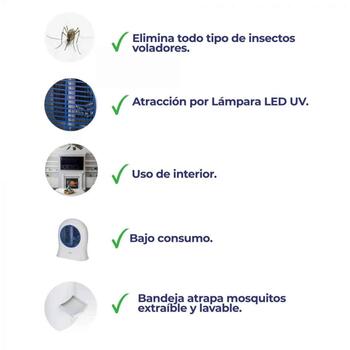 Jata Электрический уничтожитель насекомых MELL9120, 230 V, 6 W, 40 м², UV лампа, низкое энергопотребление (MELL9120)