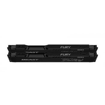 Kingston Оперативная память (RAM) Fury Beast KF432C16BBK2/16, 16 ГБ, 3200 МГц, 1.35 В, комплект из 2 модулей, CL17 (KF432C16BBK2/16)
