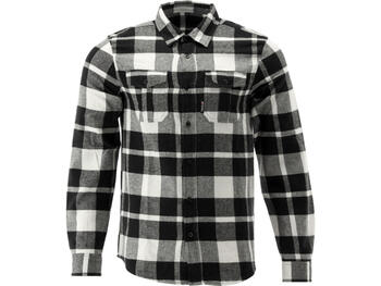 Yato Фланелевая рубашка YT-78817, XXXL, 190-196 см, 100% хлопок, 170 г/м², белый и черный, 2 нагрудных кармана (YT-78817)