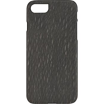 Man&Wood telefona vāciņš M7421B, melna krāsa, koks, polikarbonāts, izgriezums kamerai, izgriezumi pieslēguma portiem (M7421B)