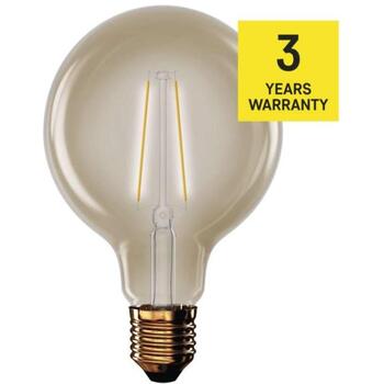 Emos LED лампа Vintage G95 Z52032, 4,5 Вт, 420 лм, 230 В, 25 000 ч, теплый белый, E27, 2 200 K, 320°, 4 COB, F, 80 (Z52032)