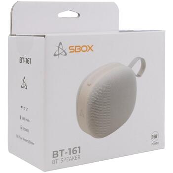 Sbox Bluetooth колонка BT-161W, 16 W, 2 x 66 mm, 2400 mAh, 3–4 ч, Bluetooth 5.1, FM, TF, USB (BT-161W)
