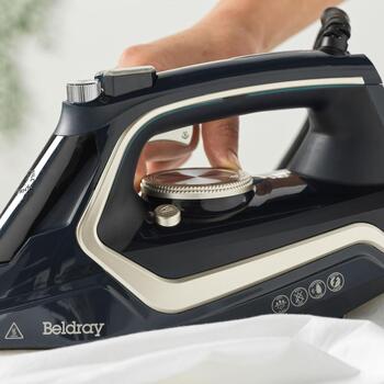 Beldray Утюг BEL01980VDE, 2600W, 140 g/min, 280 ml, 2.5 m, керамическая подошва, подача пара, против накипи (BEL01980VDE)