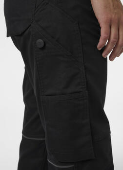 Helly Hansen sieviešu darba bikses Manchester Work Stretch 77529_990-C38, melnas C38, 68% kokvilna 32% poliesteris (77529_990-C38)