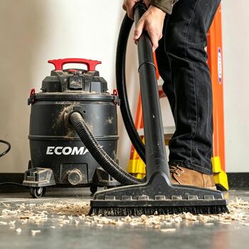 Ecomax putekļu sūcējs EM19427PE-30AA&EMX, 30l, 1200W, 180mbar, 33l/s, 220-240V, DN 32, pūtēja funkcija, drenāžas atvere (EM19427PE-30AA&EMX)