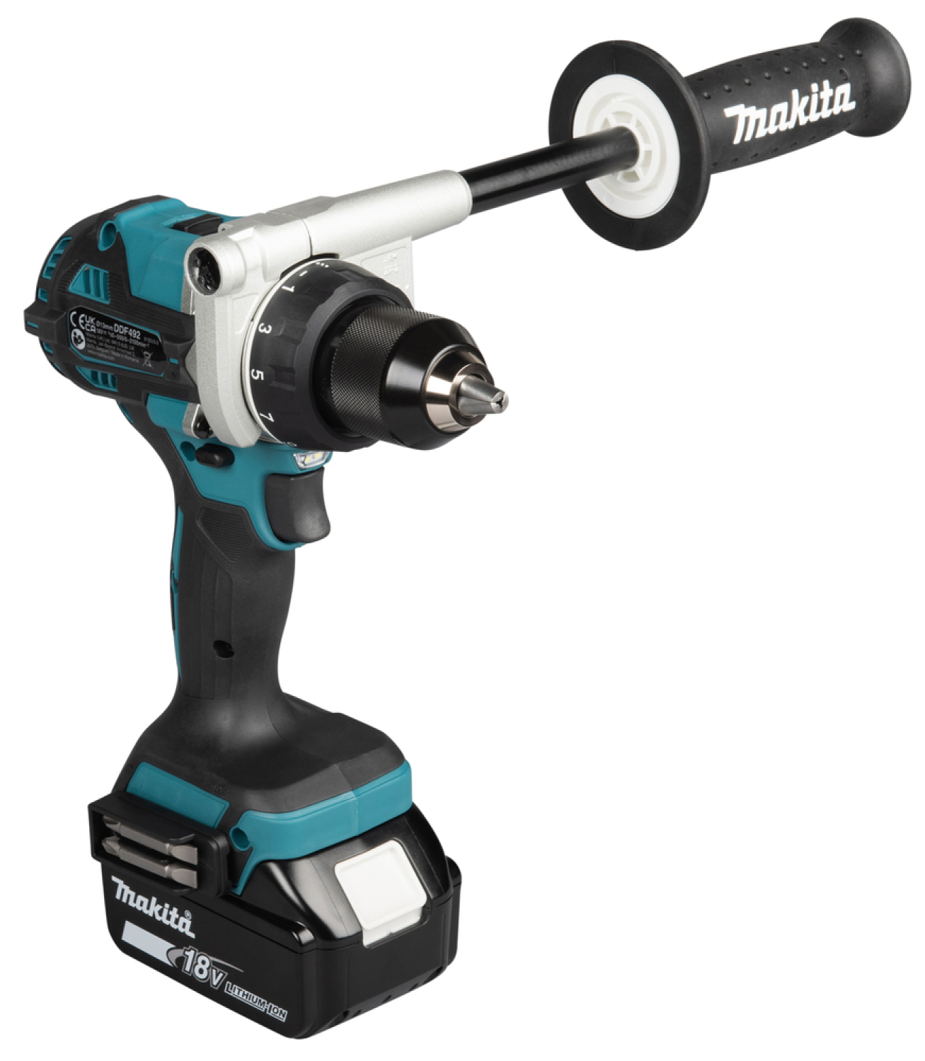 Аккумуляторная дрель MAKITA DDF492RTJ, 2x5.0Ah (DDF492RTJ)