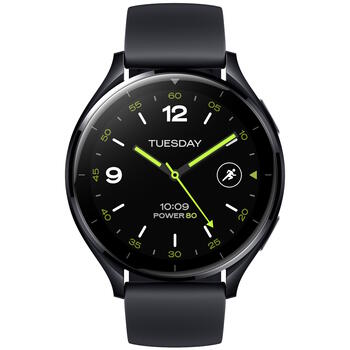 Viedpulkstenis ar alumīnija sakausējuma korpusu, Google Pay atbalstu un ūdensizturīgu dizainu Watch 2 Black BHR8035GL Xiaomi (BHR8035GL)
