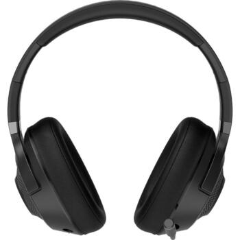 Lorgar Noah 500 LRG-GHS500, Bluetooth 5.3, 58h, 1000mAh, 40mm, 32Ω, 92dB, 20-20000Hz, stereo, mikrofons, melna (LRG-GHS500)