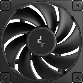 Deepcool Datora ventilators FD12 R-FD12-BKNPN1-G, 120mm, 64.2 cfm, 27.6 dBA, PWM atbalsts, gumijas spilventiņi (R-FD12-BKNPN1-G)