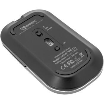 Sbox Pele WM-113, 3 pogas, 1600 DPI, 500 mAh, BT, 2,4 GHz, pelēka, optiskais sensors (WM-113)