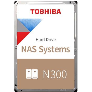 Toshiba Жесткий диск N300 NAS HDWG71AEZSTAU, 10 ТБ, SATA 6Gb/s, 5900 об/мин, 512 МБ кэш (HDWG71AEZSTAU)