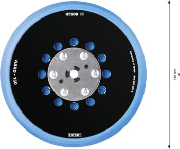 Slīpēšanas pamatne 150mm,Hard GET 75-150, Ekscentra slīpmašīnām EXPERT MULTIHOLE BALSTA DISKS, 2608900008, BOSCH (2608900008)