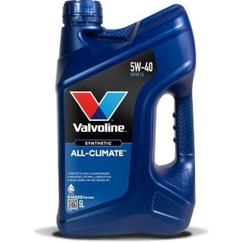 Valvoline моторное масло All Climate 5W40 5L 916622&VAL, синтетическое, для бензиновых и дизельных двигателей, турбо, LPG (916622&VAL)