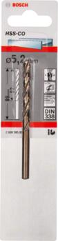 HSS-Co urbis metālam 5,2mm, 1 gab., Urbjmašīnām/skrūvgriežiem KOBALTA HSS SPIRĀLVEIDA URBIS, 2608585853, BOSCH (2608585853)