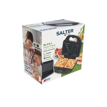 Salter Приготовитель закусок EK2143TFVDE, 900W, черный/нержавеющая сталь, автоматический контроль температуры, холодные ручки (EK2143TFVDE)