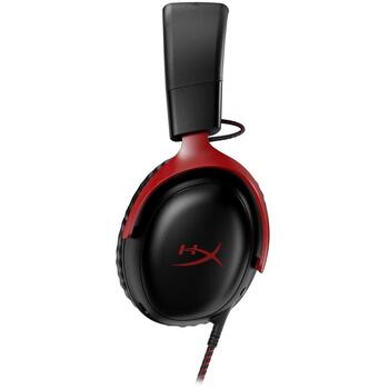 HyperX Наушники Cloud III 727A9AA, 3.5 мм, 64 Ом, 10-21000 Гц, 1 микрофон, Черный/Красный (727A9AA//)