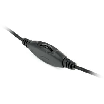 Gembird наушники MHS-001 20-20000 Гц, 1.8 м кабель, 32 Ω, поворотный регулятор громкости, черный цвет (MHS-001)