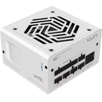 FSP barošanas bloks VITA-850GM W, 850 W, 100-240 V, 50/60 Hz, 80 PLUS Gold, ATX 3.1, 12 cm ventilators, balts, pilnībā modulāra (VITA-850GM W)