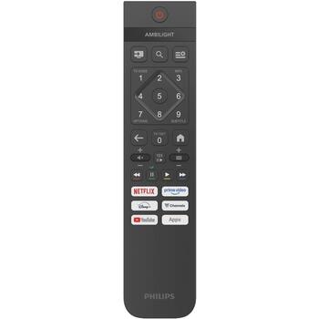 Philips телевизор 50PUS7001/12, 127 см 50 дюймов, 4K Ultra HD, LED, HDR10+, Dolby Atmos, DTS:X, Titan OS, Smart TV, Wi-Fi, черный (50PUS7001/12)