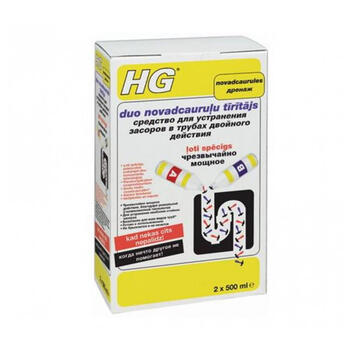 Novadcauruļu tīrītajs 2 x 0,5 l 343100141 HG (343100141)