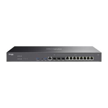 TP-Link ER8411 VPN маршрутизатор Omada 2×10G SFP+ 1×1G SFP 8×10/100/1000 RJ45 2×USB 4G LTE резервирование Rack Mount Чёрный (ER8411)