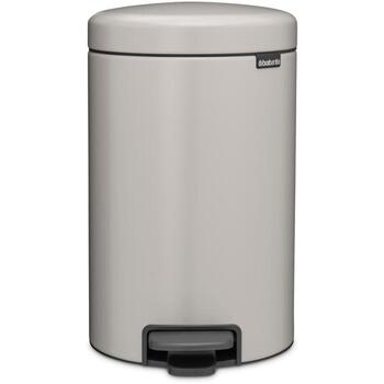 Brabantia NewIcon ведро с педалью 252303, 12 л, Soft Grey, тихое закрывание крышки, съемная внутренняя корзина (252303)