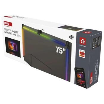 Emos Окружение LED Освещение ZTV75, 24W, 660lm, RGB, 120 сегментов, WIFI, BLE, совместимо с Amazon Alexa, Google Assistant (ZTV75)