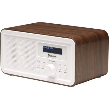Denver DAB+ FM радио 111111000650, 1.05кг, LCD, 10 DAB станций, 10 FM станций, 1W RMS динамик, телескопическая антенна (111111000650)