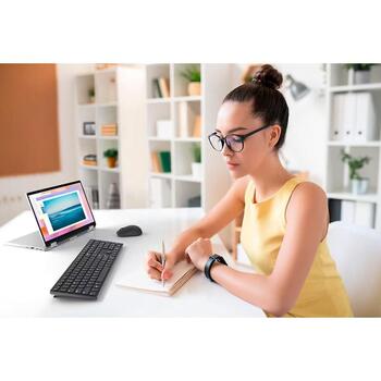 Dell klaviatūra KB500 580-AKOR, bezvadu, melna, 2.4 GHz, 12 programmējamas taustiņi, QWERTY krievu (580-AKOR)