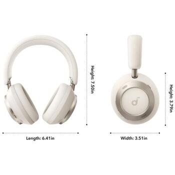 Anker Soundcore Складные наушники Space One Pro A3062G21, 16 Ом, 40 часов работы от аккумулятора, ANC, 4 микрофона (A3062G21)