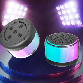 Denver Беспроводная колонка BTP-103 111151010780, 30W, 200g, Bluetooth 5.3, 10m, RGB подсветка, встроенный микрофон (111151010780)