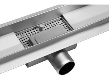 Fala линейный трап Napo 75379, 800 мм, 70 мм, 52 мм, 50/40 мм, AISI 304, K3, EN 1253-1, SMARTthru, EASYclean, GRIPstrong (75379)