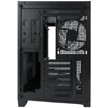 Zalman D40F ATX Mid Tower korpuss, 7x120mm FRGB ventilatori, melns, 410mm VGA, 160mm CPU, ATX/mATX/ITX (D40F BLACK)