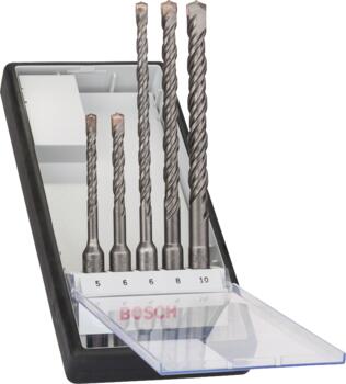 SDS-plus-5 5 urbju komp Robust Line 5/6/6/8/10 mm, Perforatora urbjiem SDS PLUS-5 URBJU KOMPLEKTS, ROBUST LINE, 5 PIEDERUMI, 2607019927, BOSCH (2607019927)