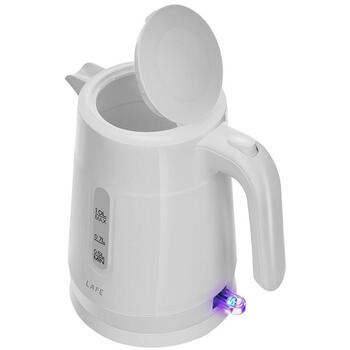 Lafe Электрический чайник Essential S LAFCZA47544, 1.0 л, 1500 Вт, белый, 360° поворотная база, индикатор уровня воды (LAFCZA47544)