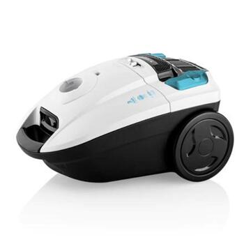 ETA пылесос ETA552190000 Diego, 800 W, 3 L, белый/синий, с мешком, HEPA фильтр, телескопическая труба (ETA552190000)