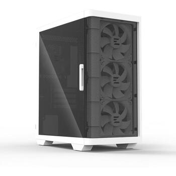 Zalman M4 ARGB White, корпус Mini Tower, 4 вентилятора, 2xUSB 3.0, Audio, Mic, USB 2.0, ARGB, закаленное стекло (M4 White)