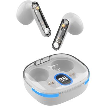 White Shark Bezvadu austiņas GEB-TWS37 HYPERBEAT-W, 13mm, 32Ω, 102dB, Bluetooth 5.3, 4h, Type-C, JL6983 (HYPERBEAT-W)