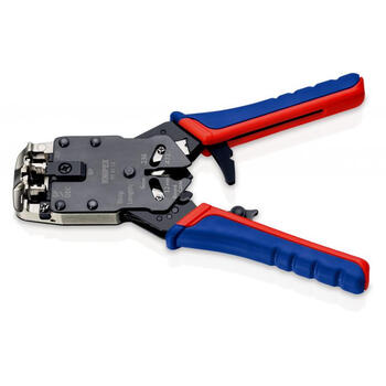 Presēšanas knaibles RJ11/12 RJ45 savienojumiem WESTERN 975110 KNIPEX (97 51 10)