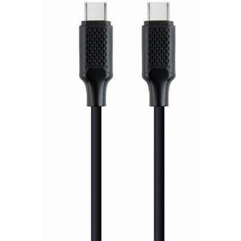 Gembird USB-C PD кабель питания и передачи данных CC-USB2-CMCM100-1.5M 100 Вт, 1.5 м, черный, 2 x USB-C (CC-USB2-CMCM100-1.5M)