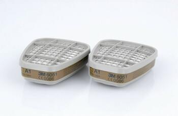 3M Organisko tvaiku filtrs A1 T6051, 0.09kg, 4 pāri iepakojumā (T6051)